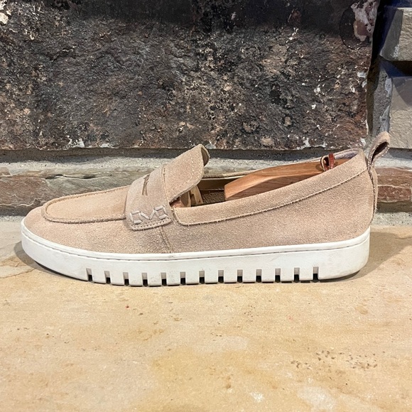 Vionic Uptown Tan Suede Penny Loafers - Picture 5 of 10